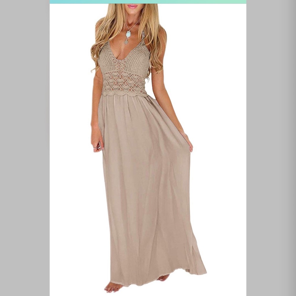 Bohemian Halter Top Maxi Dress